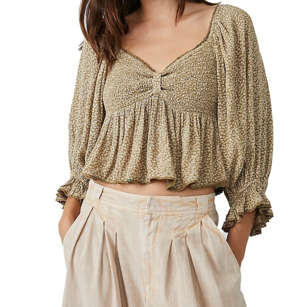 NWTS BRITTNEE RELAXED-FIT FLORAL TOP (L)